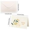 6pcs/set Teacher's Day Greeting Card Set Includes A Simple White Envelope And A Thank-you Card