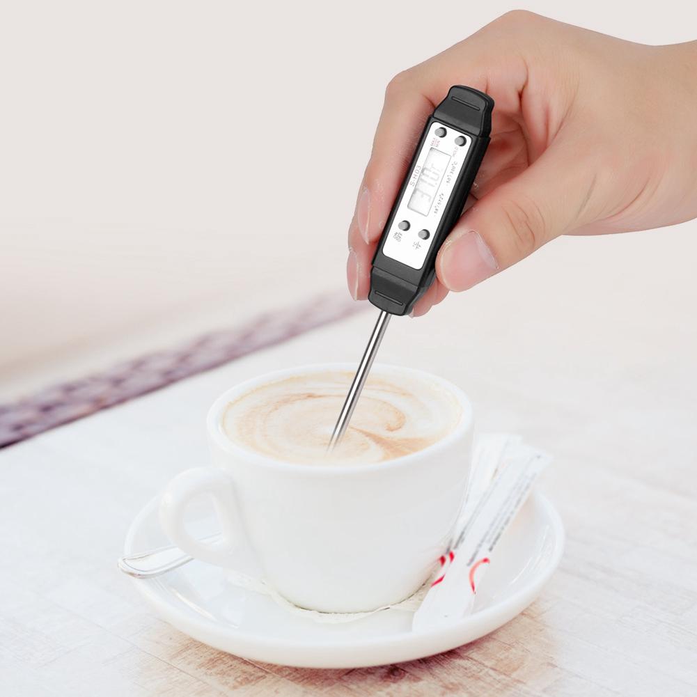 

Portable Digital Pen Type Thermometer with Long Probe for Kitchen Cooking BBQ Meat Fry Food MilkBlack чёрный