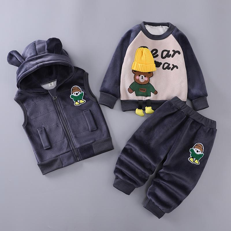 Children's Clothing 2025 Spring and Autumn New Children's Clothing Baby Three Piece Set Girls' Spring Clothing Boys' Set