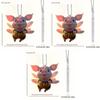 Charming Acrylic Flying Pig Keychain Car Rearview Mirror Decor For Home And Auto