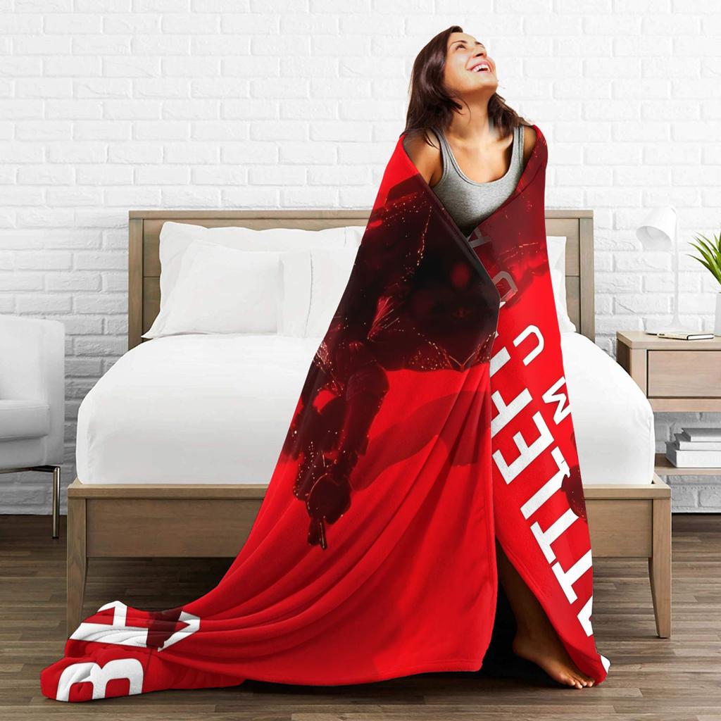 Battlefield 6 Game Funny Warm Soft Blanket Airplane Travel Plush Throw Blanket Fun Couch Chair Flannel Bedspread Sofa Bed Cover