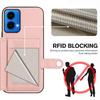 For Motorola Moto G34 5G/Motorola Moto G45 5G Case RFID Blocking Card Holder Kickstand TPU+PU Leather Phone Back Cover