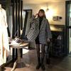 2024 Women's Mid-Length Warm Plaid Wool Coat