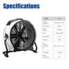 Axiale Ventilator XPOWER Timer Afgedichte Motor 18" Pro Multifunctionele Luchtcirculator Ventilator Industriële Ventilator FC-420