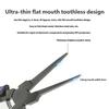 Flat Nose Pliers Thin with Up to 22mm Smooth Jaw For Jewelry Making Pliers Electronics Repair With Ergonomic Handle