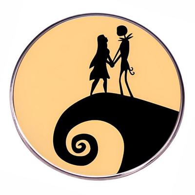 Jack und Sally Brosche Anstecknadel - The Nightmare Before Christmas Metalllegierung Emblem