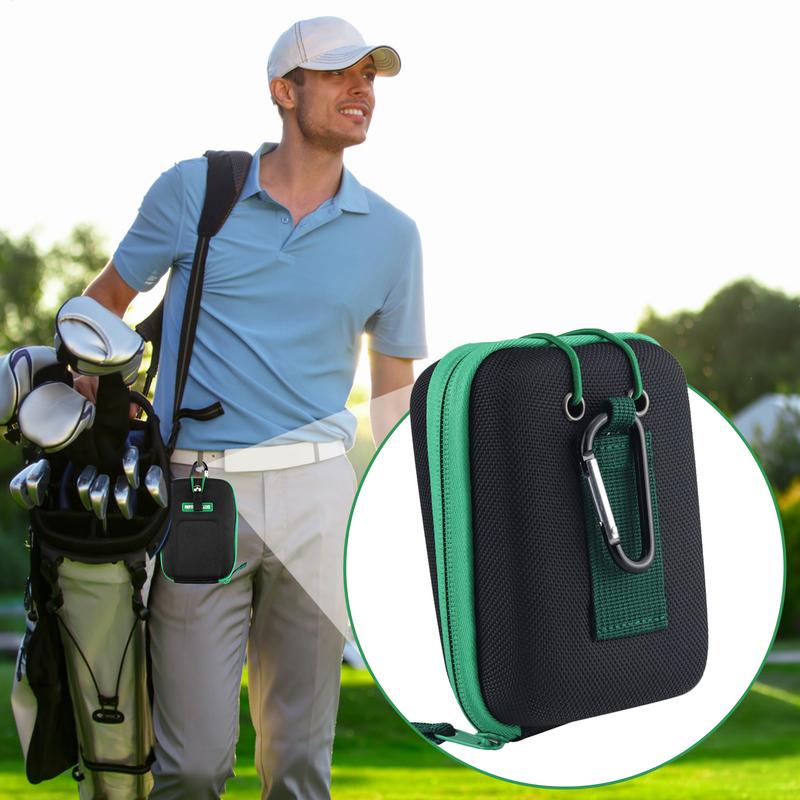 Golf Entfernungsmesser Tragetasche Entfernungsmesser Hülle Eva Tasche mit Karabiner Gürtelclip Wasserdichte Entfernungsmesser Aufbewahrungsbox für Entfernungsmesser