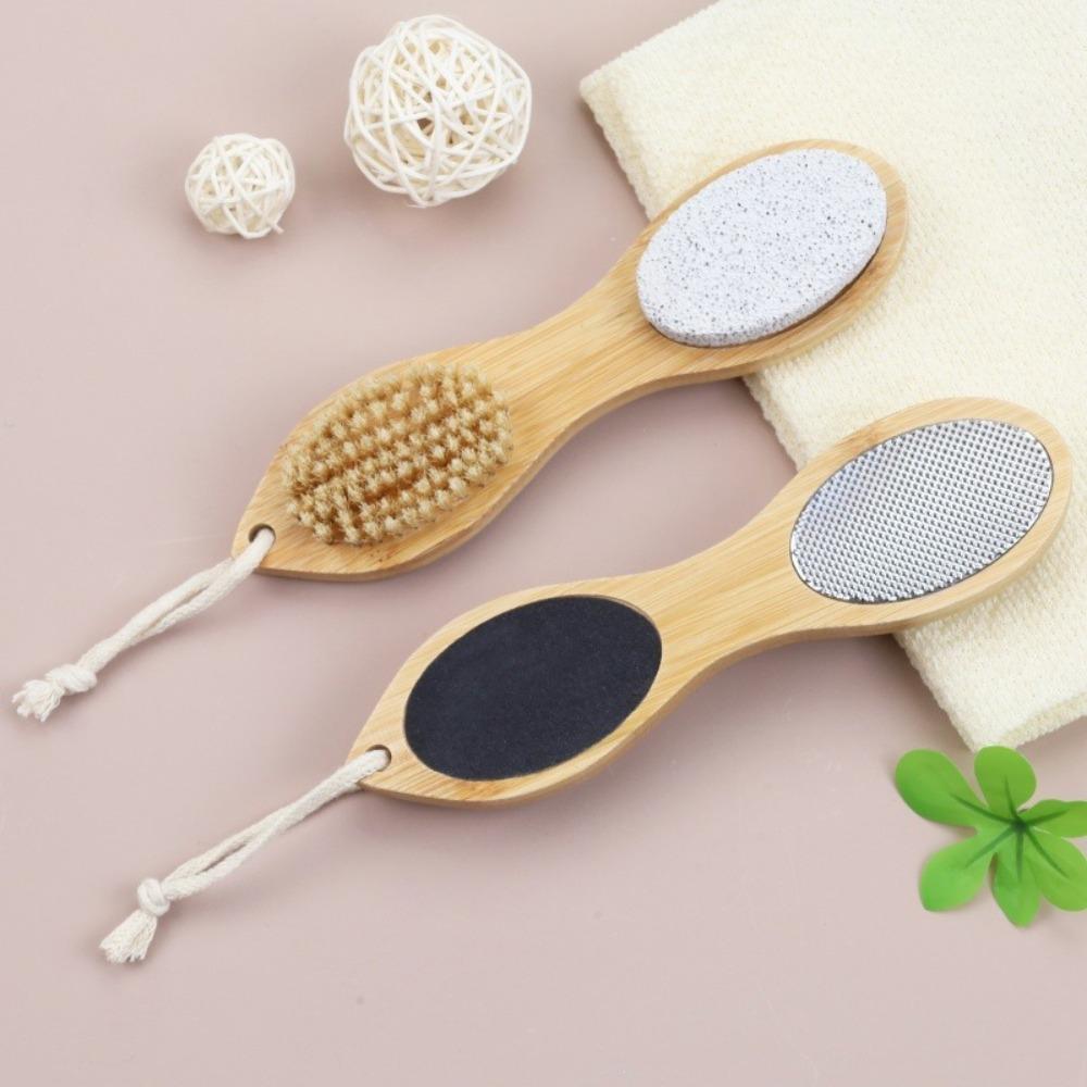 4in1 Exfoliating Feet Scrubber tool Pumice Stone Foot Rasp Sandpaper Foot Scrubber Brush Feet Dead Skin Remover Foot Care Tool