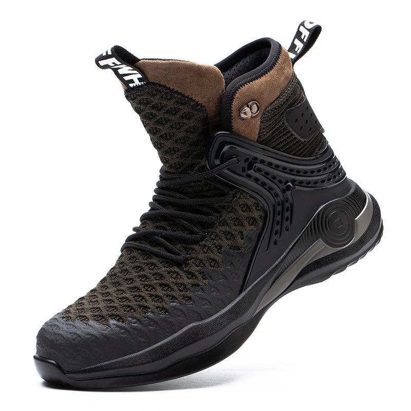 Customized Labor Insurance Shoes, Smash-proof and Puncture-proof, Four-season Shoes, Steel Bag Head, High-top, Lightweight and Breathable Protec