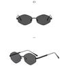 Women's sunglasses - unisex fashion polygonal metal sunglasses