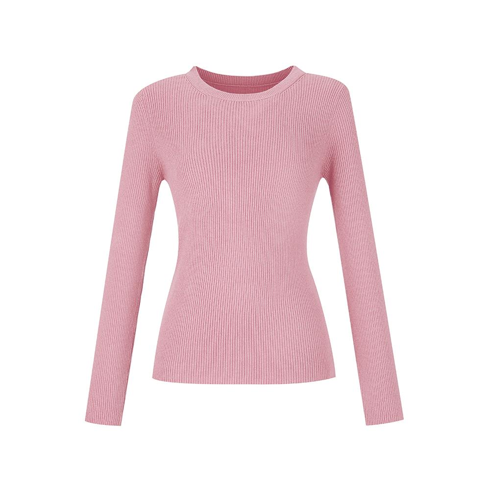 SOUP Basic Ribbed Crew Neck Knit (Ozalkt1)