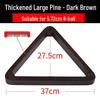 Thickened Dark Wood Billiard Triangle Rack