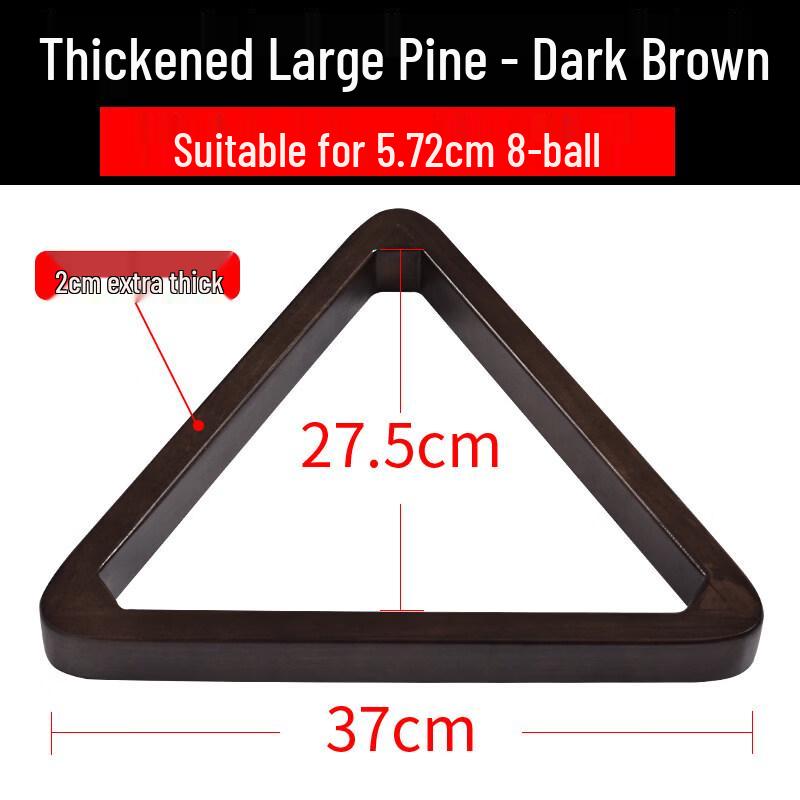 Thickened Dark Wood Billiard Triangle Rack