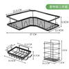 Bathroom Rack Triangular Non-punching Storage Rack, Bathroom Corner Wall Hanging Toiletries, Sorting Shelf