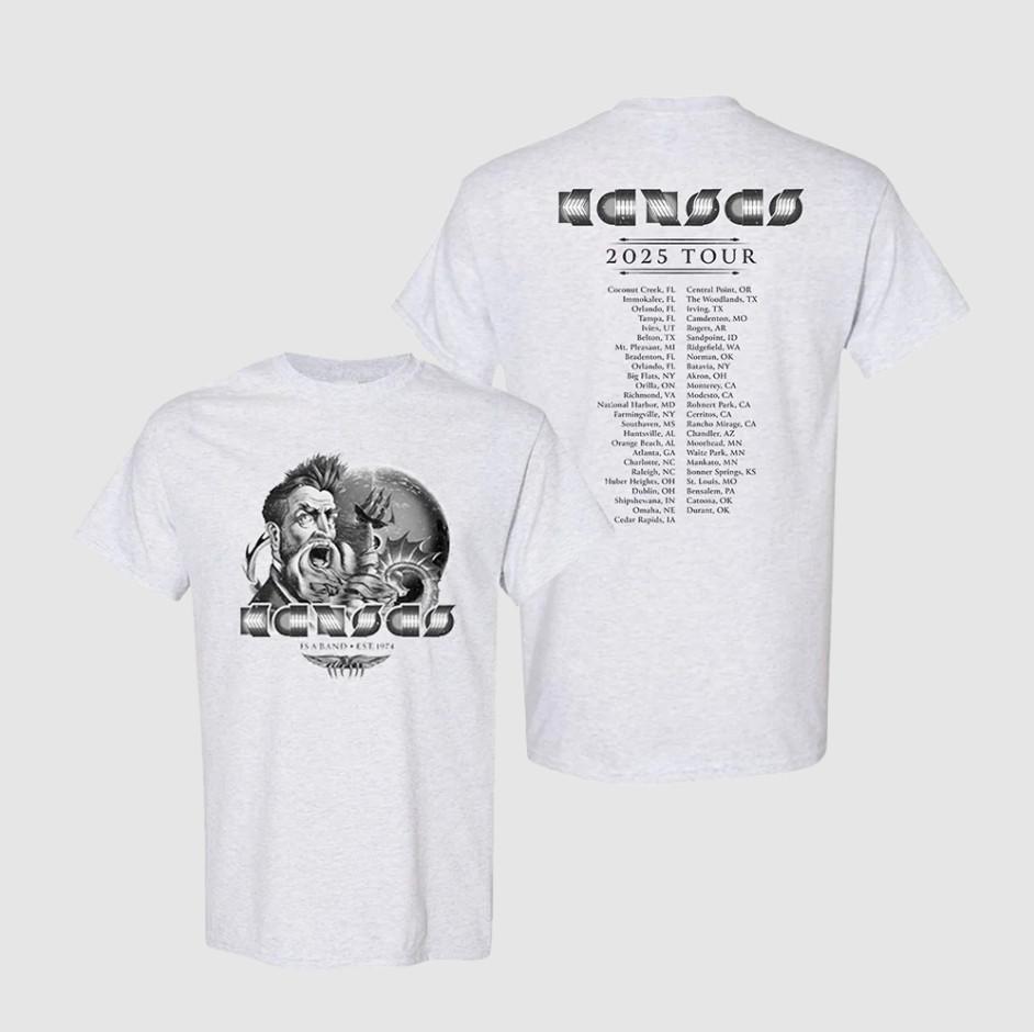 

Kansas 2025 Classics Tour TShirt Unisex Heavy Cotton All Sizes Reprint Unisex T-Shirt XL