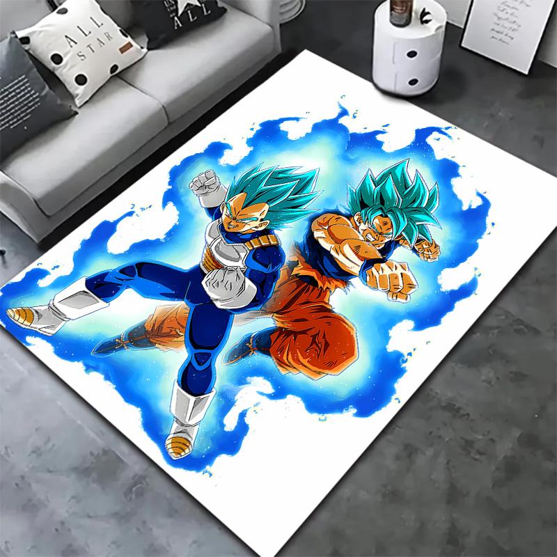 Tappeto Dragon Ball Super per Soggiorno Camera da Letto Casa Decorazione Divano Gioco Bambini Tappetino Antiscivolo per Pavimento