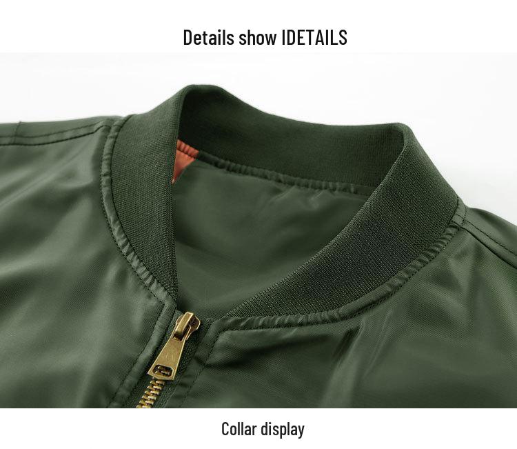 Men's Japanese Style MA1 Bomber Jacket - Spring/Autumn Casual Baseball Jacket