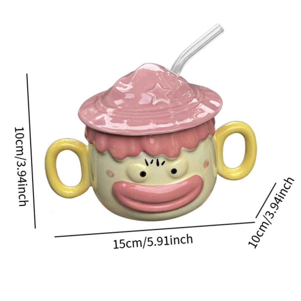 Cartoon Ceramic Coffee Mug Creative Milk Cup Drinkware Juice Birthday Gifts