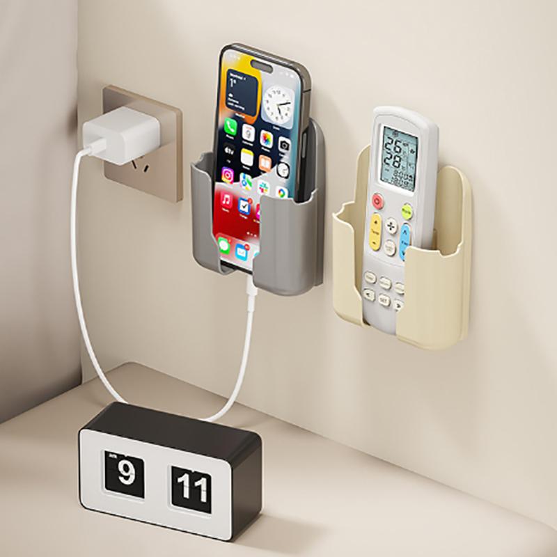 Uchwyt ścienny na telefon komórkowy Uniwersalny organizer do przechowywania telefonu komórkowego Pilot do telewizora Uchwyt wiszący do stacji ładującej