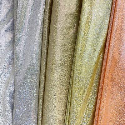 Wide 145cm Laser Iridial Glossy Gold-embossed Fabric DIY Dazzling Glittering Gilded Shirt Nightclub Stage Performance Costume