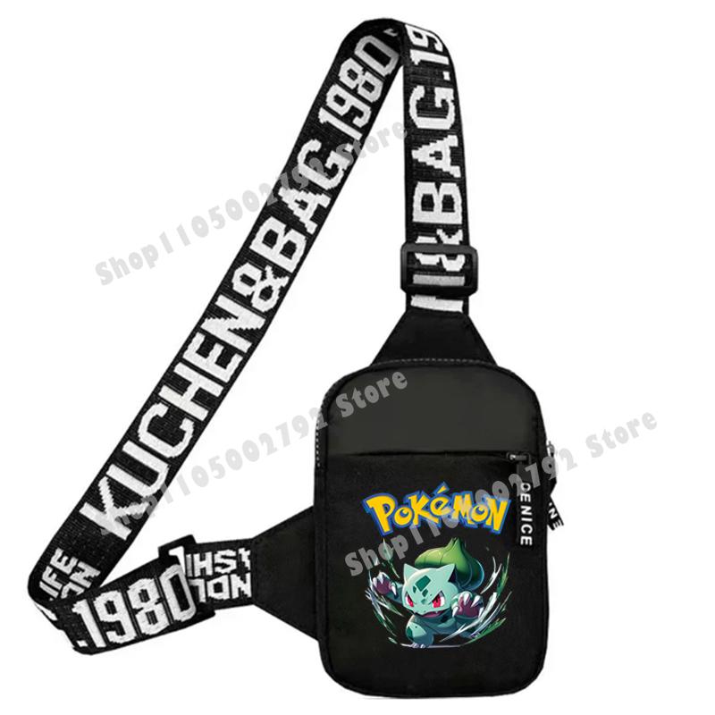 Pikachu Pokemons Shoulder Bags Charizard Anime Figures Chest Pack Cartoon Fashion Large Capacity Small Crossbody Bag Kids Gift