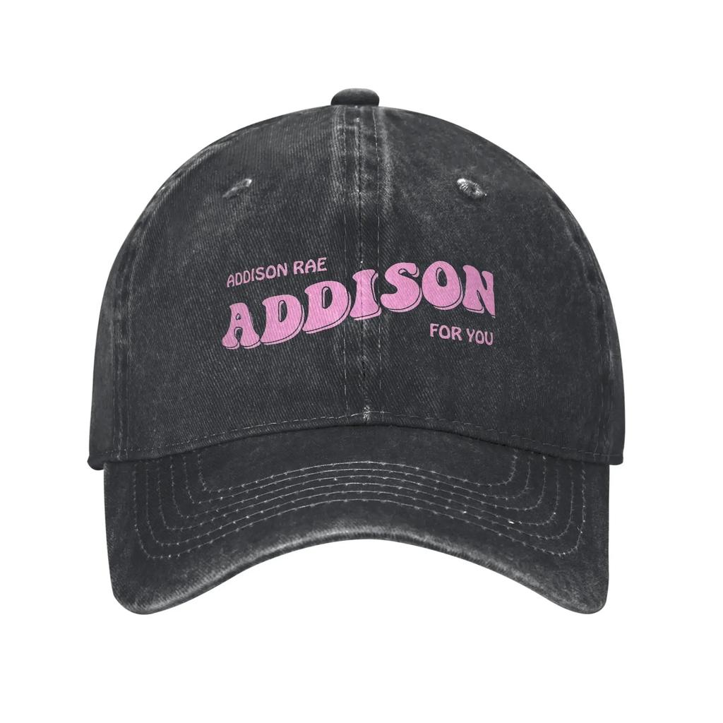 Retro Addison Rae Hating Pop Music Doesn't Make You Deep Baseball Cap for Men Women Distressed Denim Sun Cap Golf Gift Caps Hat