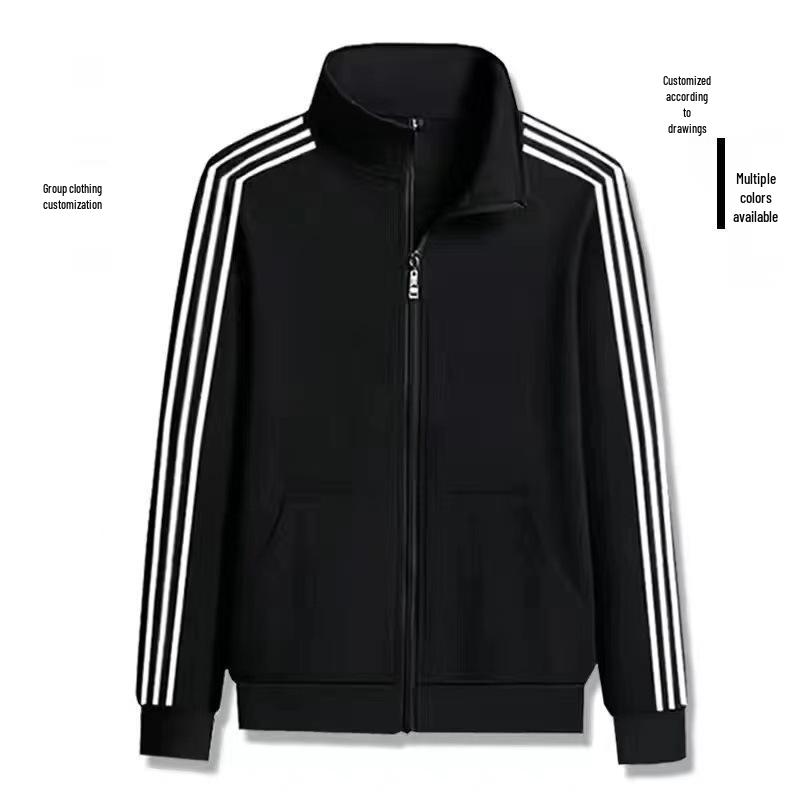 Men's Spring and Autumn Stand-Up Collar Casual Jackets, All-Match Outerwear, and Baseball Jackets