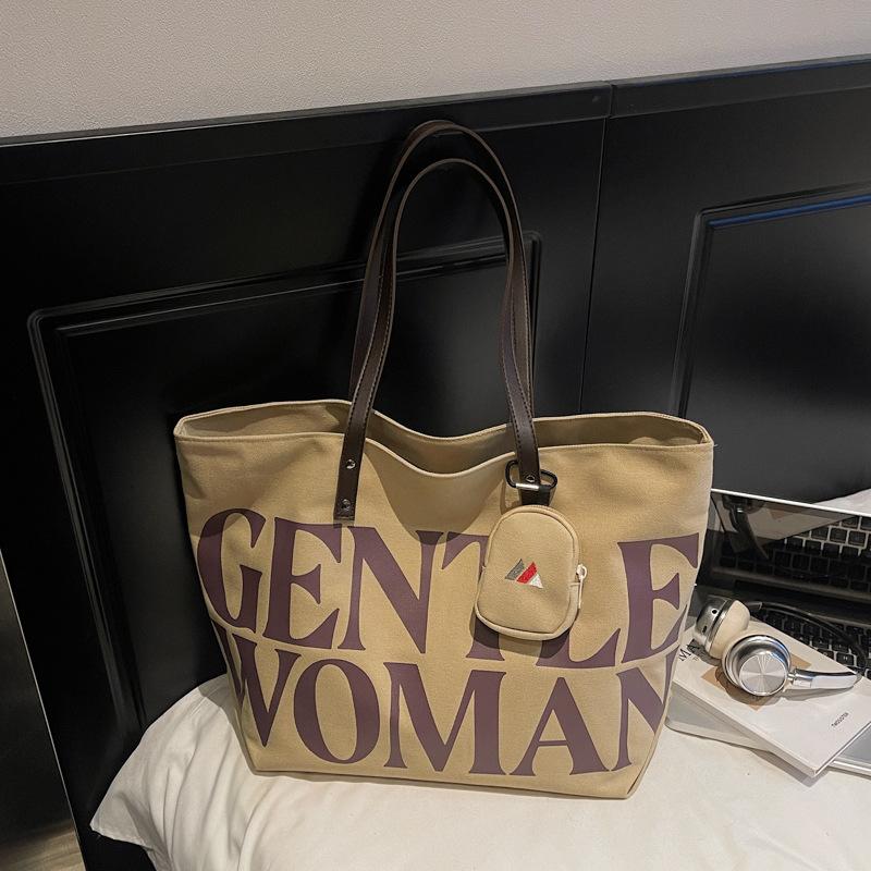 Fashion trend large-capacity bag casual personality new shoulder bag 2025 autumn winter women's casual tote bag