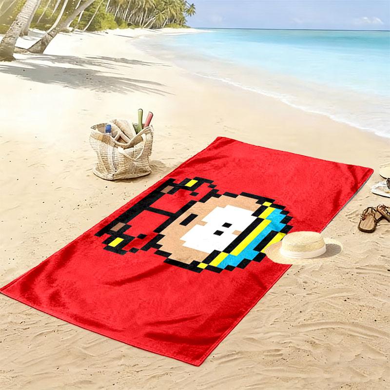 Eric Print Beach Towel, Large Soft Quick Dry Towel for Beach Camping Swimming