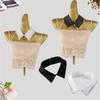 Japanese Style Fake Collar For Shirts Removable Rhinestones Decorated Polyester Fashion Accessory