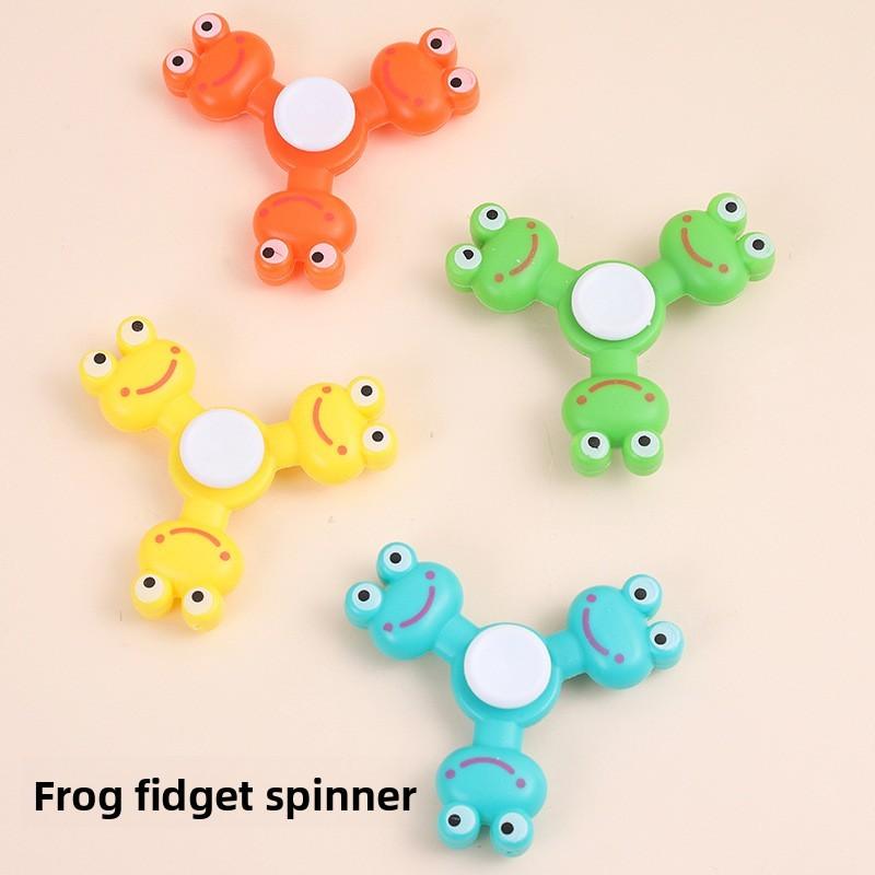 Kids Frogs Shap Fidget Spinner Toy With Pp Material For Stress Relief And Sensory Play
