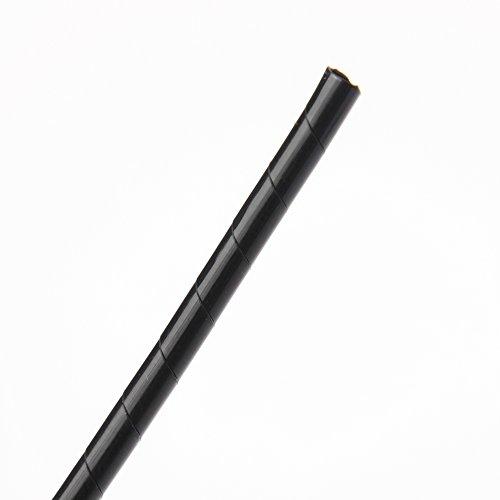 Panduit T50P-C0 Spiral Wrap, Weather Resistant Polypropylene, 0.5" X 100', Black