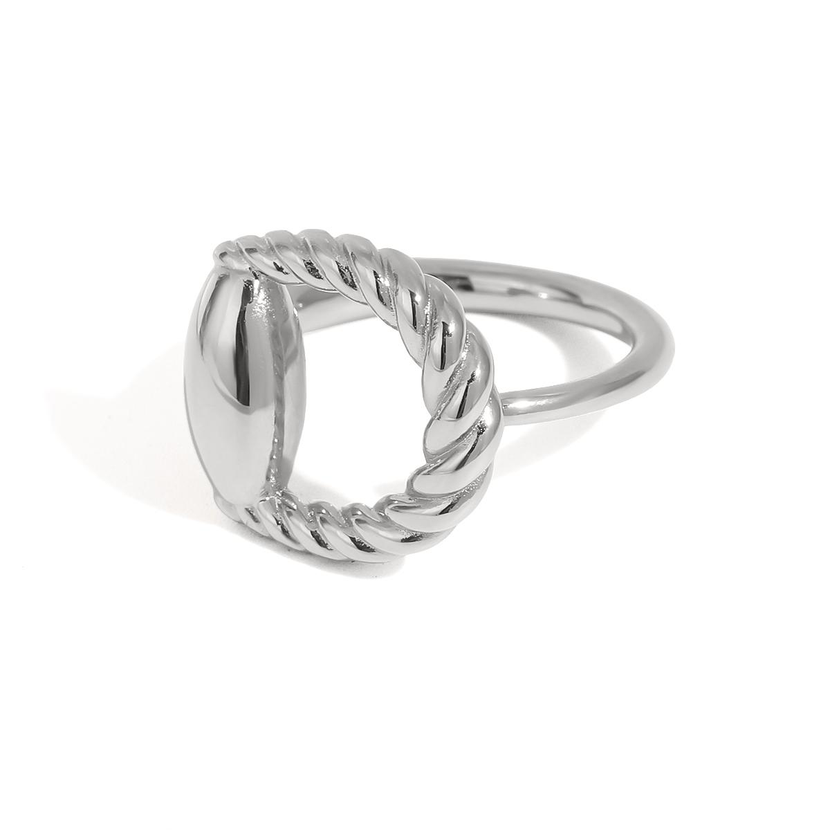 

Yori 18K Gold Plated Stainless Steel Braided Ring Textured Stackable Jewelry Set for Daily/Fashion Wear Elegant Golden Gift