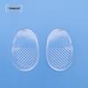 PU Gel Heel Pads - Soft, Comfortable, Transparent, Non-Slip, Half-Size Cushion for High Heels
