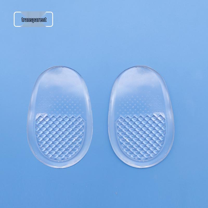 PU Gel Heel Pads - Soft, Comfortable, Transparent, Non-Slip, Half-Size Cushion for High Heels