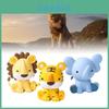 Tema Animal da Floresta Selva Boneca Tigre Leão Molde Decorativo para Bolo de Aniversário para Chá de Bebê e Festas de Aniversário