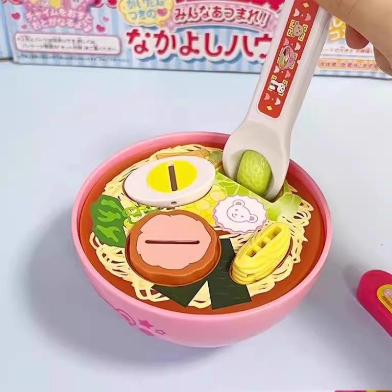 Food Feeding PuddingBentoLamian Noodles Feeding Toy Desktop Ornament Role Play Pretend Play House Toys For Kids Girls