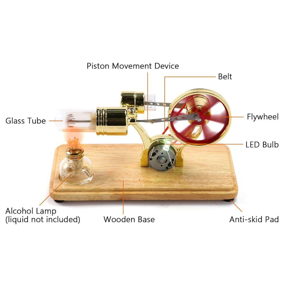 Technology Inventions Science Experiment Toys Hot Air Engine Motor Model Early Childhood