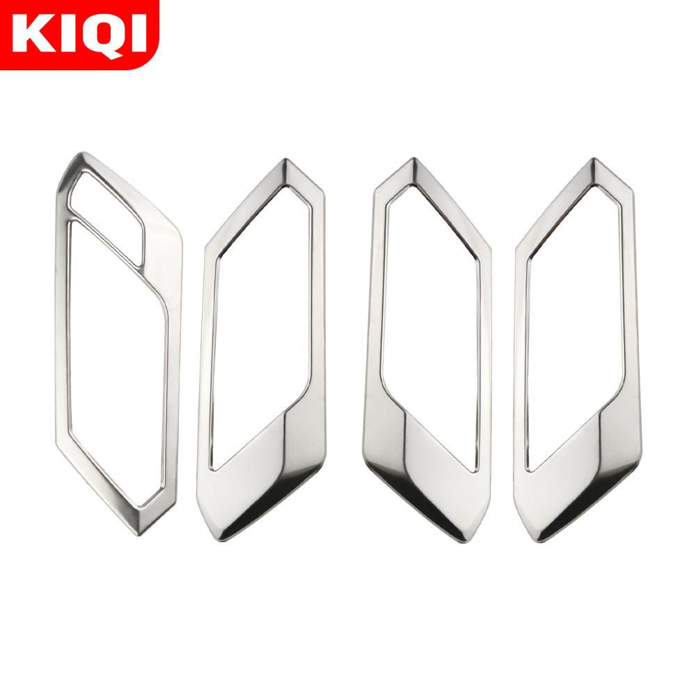 For Volkswagen T-Roc TROC 2018-2023 Stainless Steel Inside Door Handle Bowl Cover Trim Frame Decoration Inner Car
