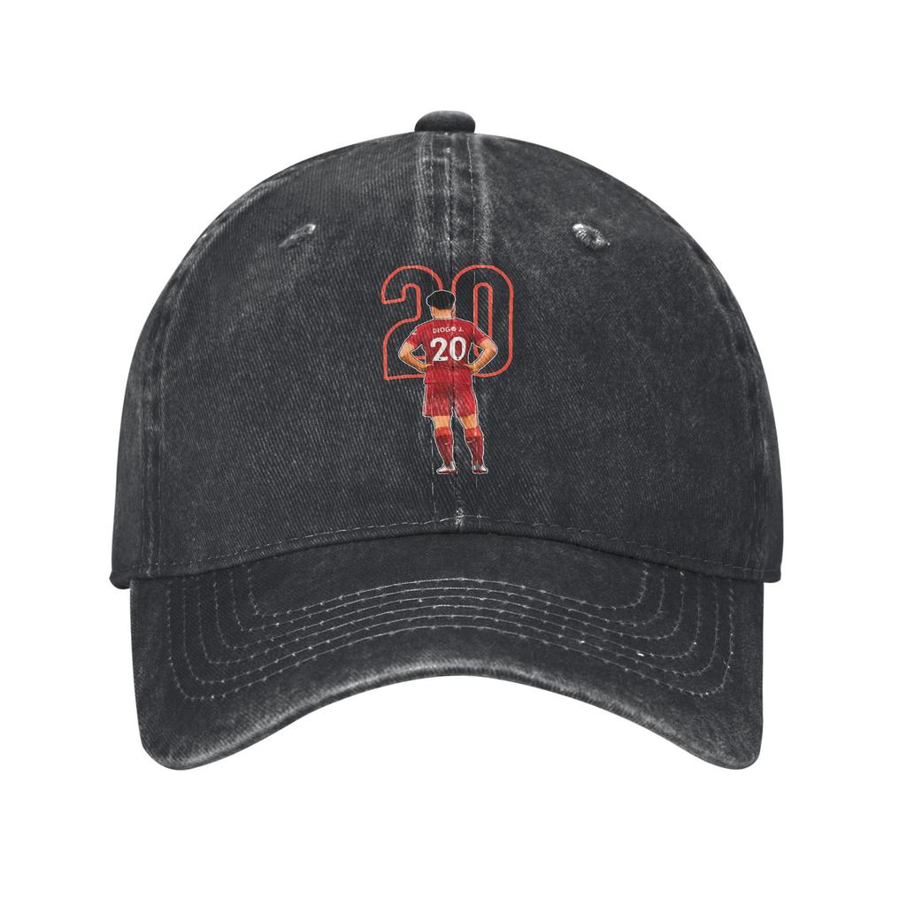 Diogo Jota Unisex Baseballkappe Distressed Washed Hats Cap Vintage Outdoor-Aktivitäten Unstrukturiert Weich Snapback-Kappe