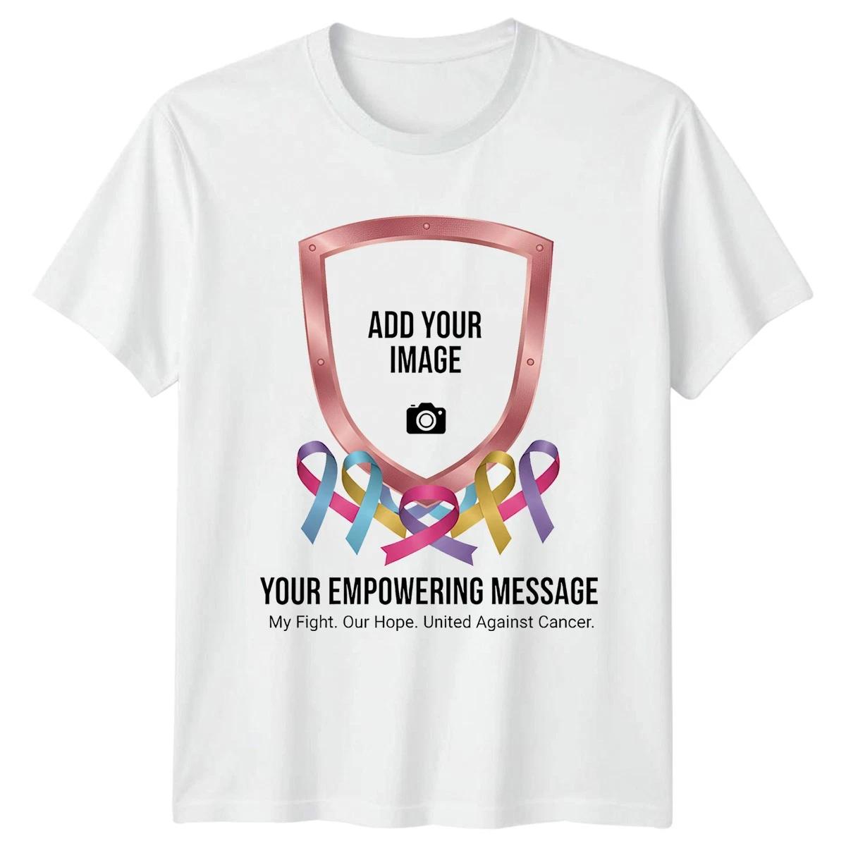 My Hope United Against Cancer Support Add Your Image Empowering Message Womens 4XL