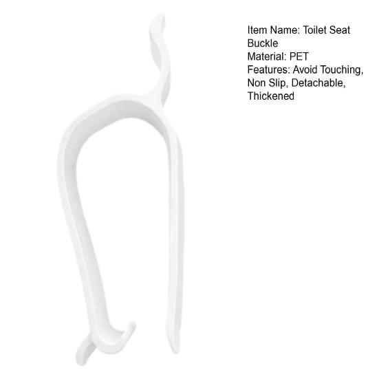 DYS Toilet Seat Stabilizers, Fixing Buckle, Non Slip Clip for Wobbly Loose Seats, Bathroom Accessory
