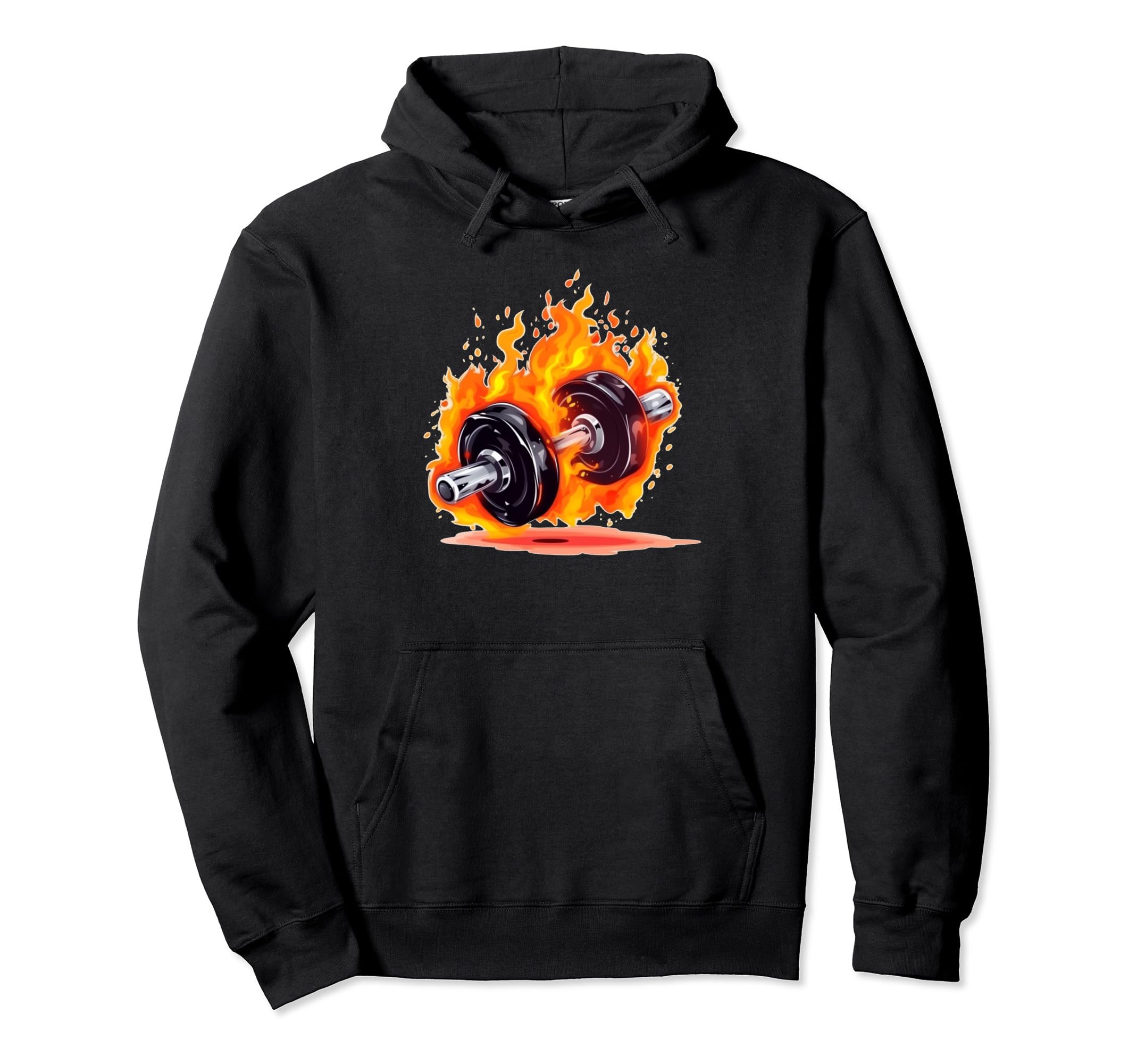 

Cool dumbbell hoodie for a fiery workout