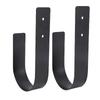 2PCS Curtain Holdbacks Tie Backs Iron Modern U Shaped Curtain Wall Hooks Holders for Drapes Bedroom