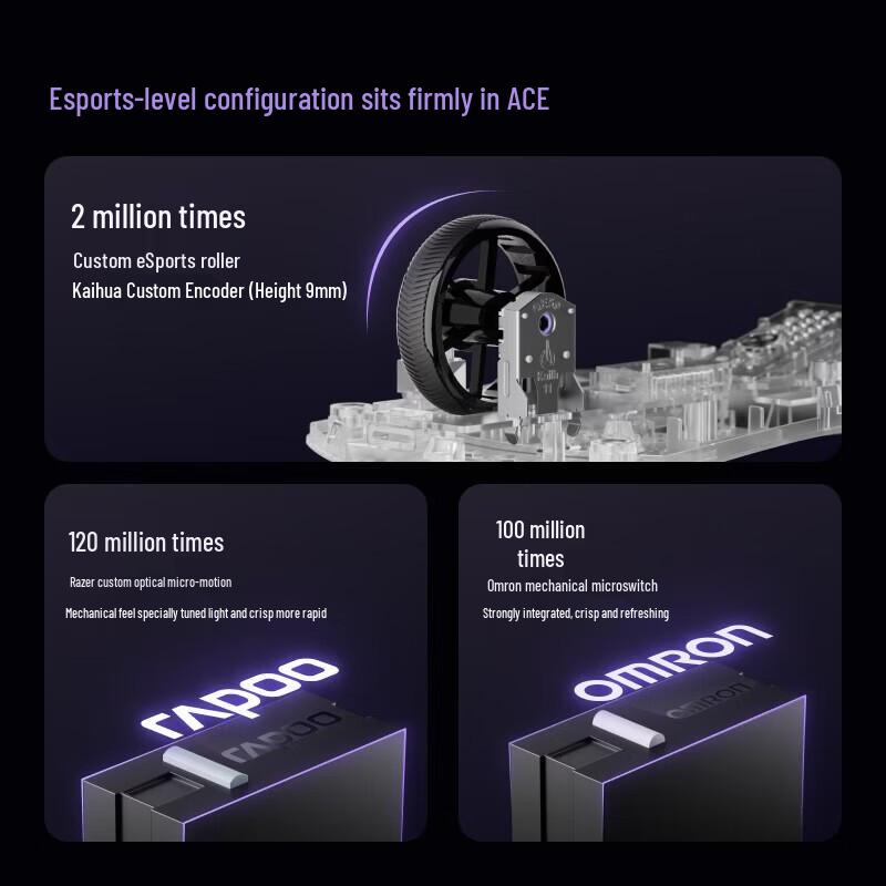 Rapoo VT9 2nd Gen Dual 8K Lightweight Gaming Mouse