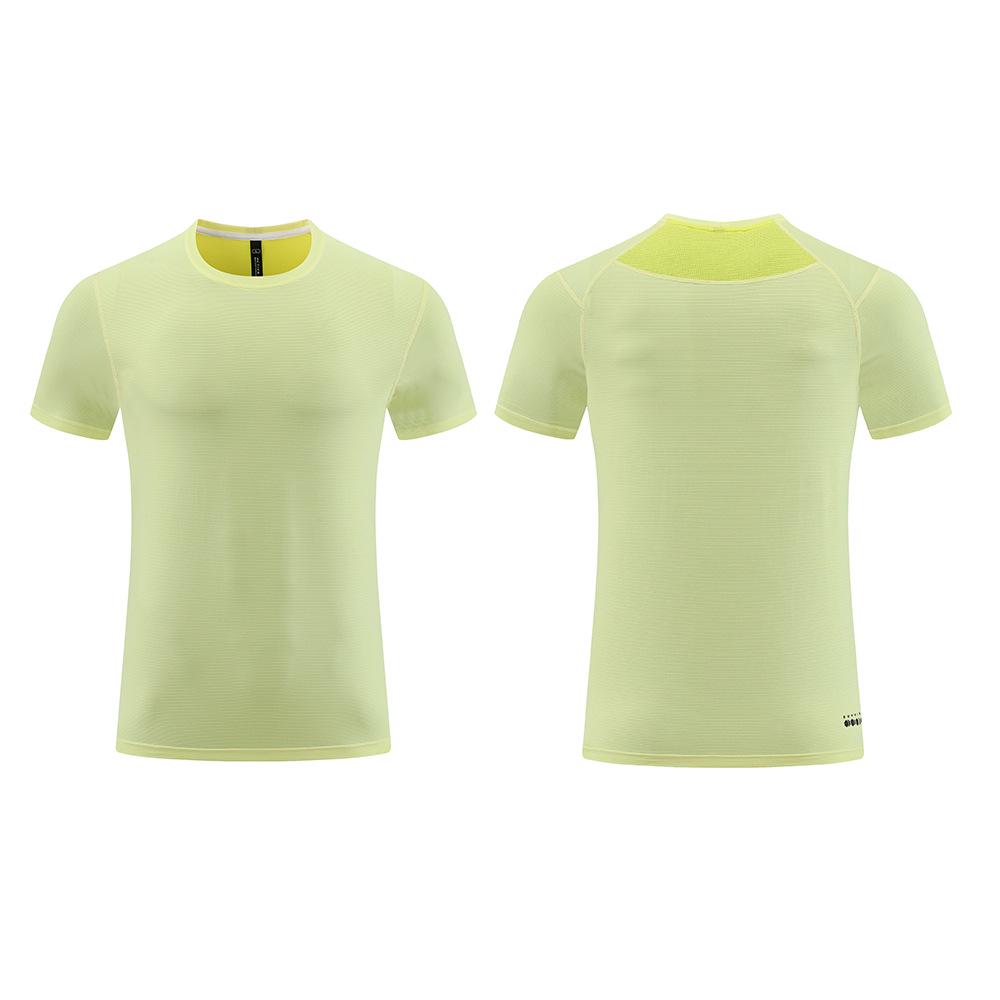Quick-Dry Men's Short-Sleeve Summer Sports T-Shirt - Breathable, Lightweight, Crew Neck for Outdoor Casual Running