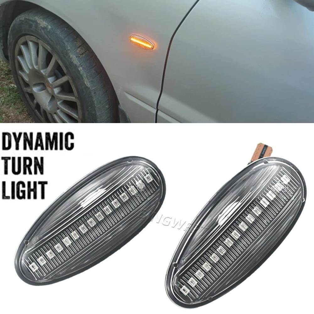 2X Side Marker Light LED Dynamic Blinker Turn Signal Lamp For Mitsubishi Pajero/Montero Sport (K9) 1997-2008 Dynamic Crystal