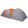 VidaXL Tente familiale à dôme 8 personnes gris et orange imperméable 4009430