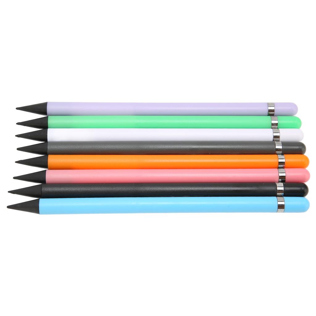 8 Pcs Carbon Plastic Pencil Student Drawing Calligraphy Pencil Sign Pen Stylus Pen
