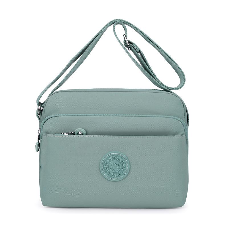 

Сумка через плечо для мамы среднего возраста Легкая многосекционная женская нейлоновая сумка Сумка кроссбоди зелёный